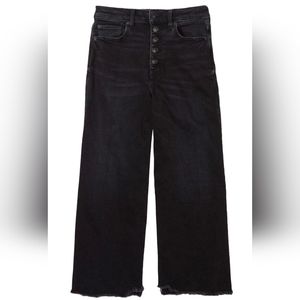 American Eagle Outfitters Wide Leg Crop Jean in Black 12